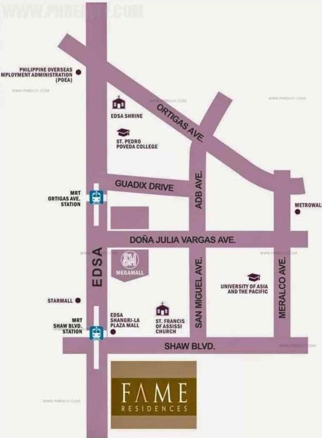 One Bedroom Condo Unit Fame Residences Manila Exterior foto