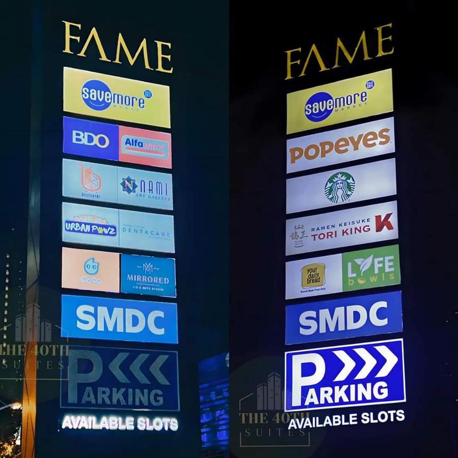 One Bedroom Condo Unit Fame Residences Manila Exterior foto